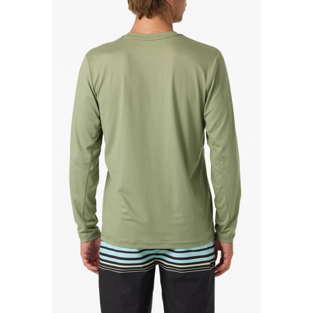 O'NEILL BLOCK UPF L/S TEE OIL GREEN