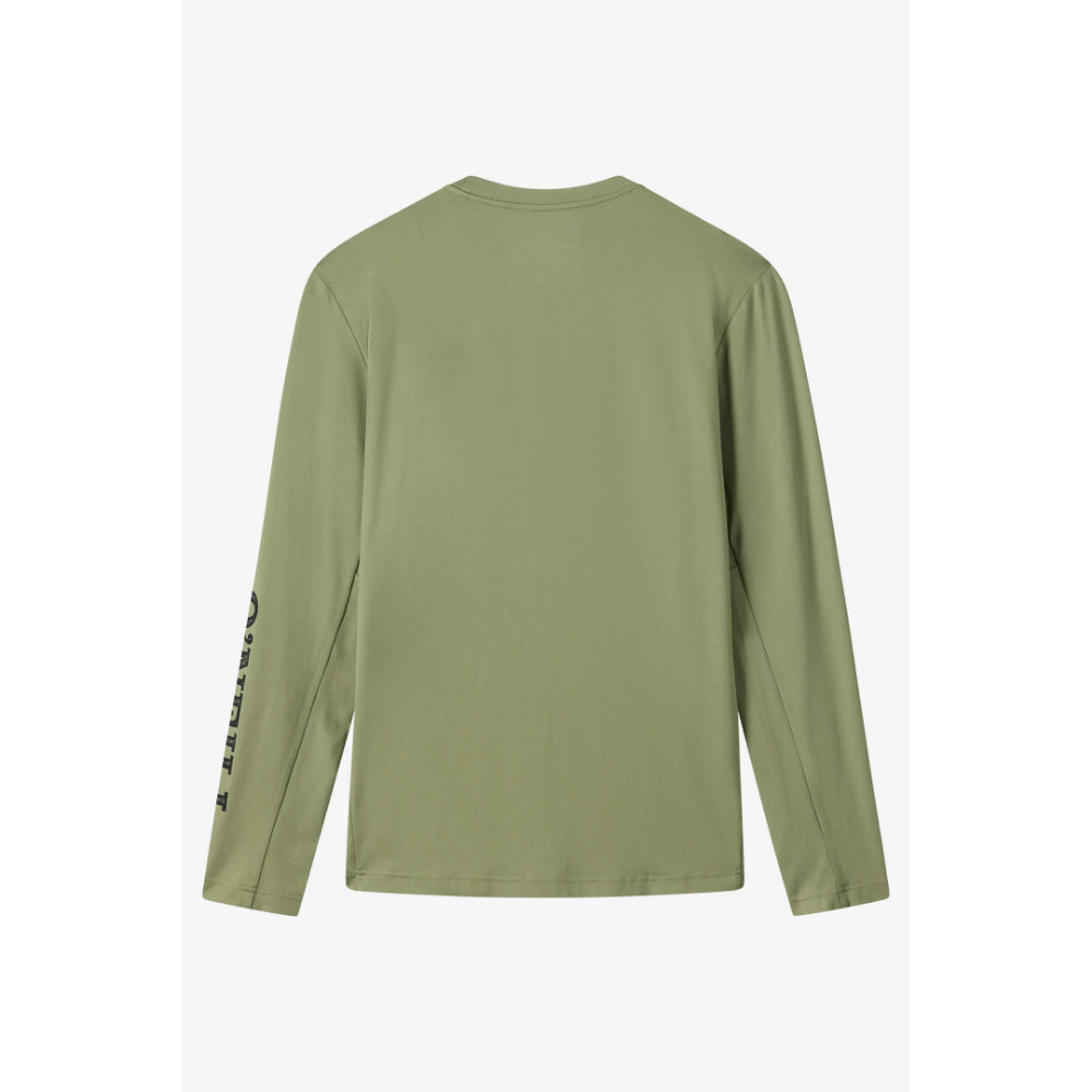 O'NEILL BLOCK UPF L/S TEE OIL GREEN