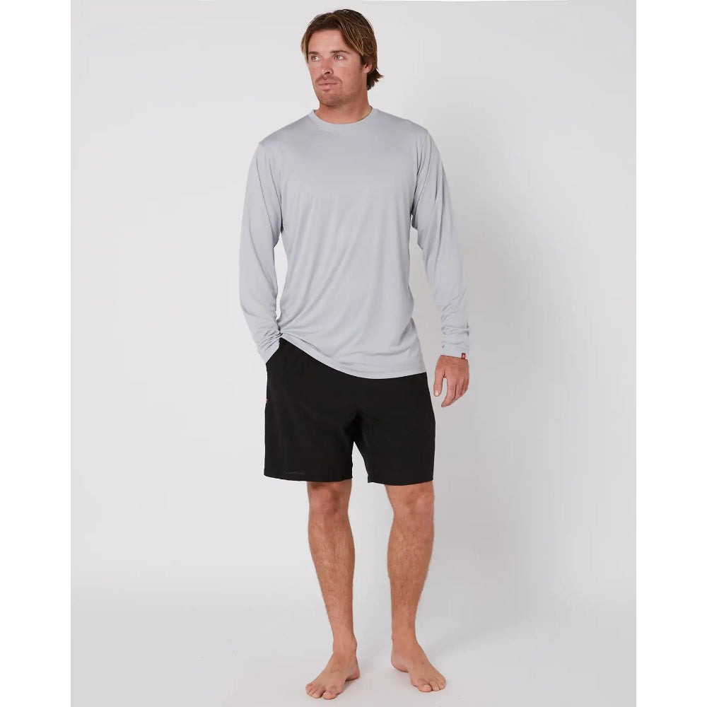 FOLLOW SUN TEE L/S LIGHT GREY