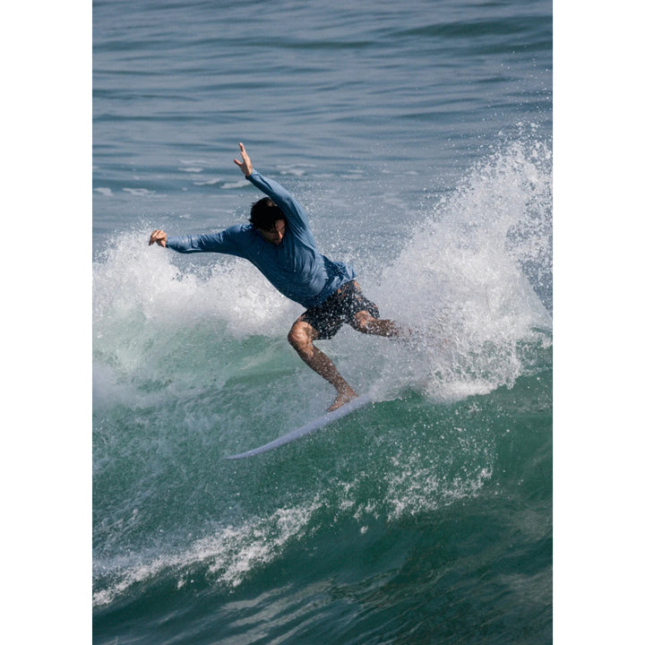 VISSLA TWISTED ECO LS SUN SHIRT SLATE HEATHER
