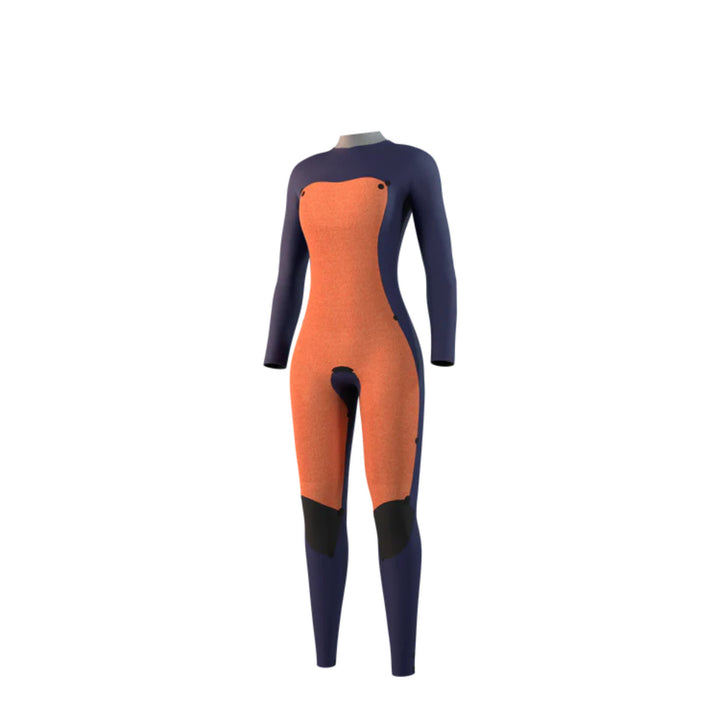MYSTIC WMS STAR 4/3 CHEST ZIP BLACK