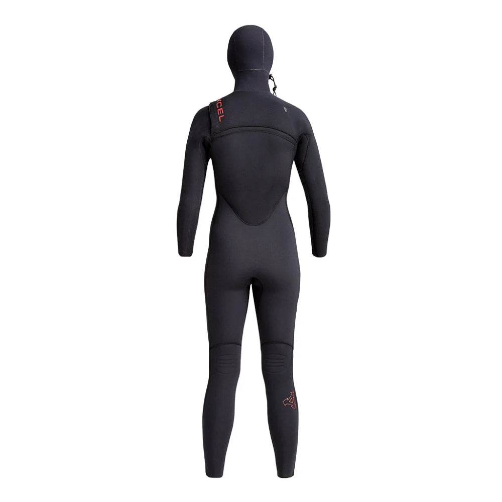 XCEL WMS COMP X HOODED 5.5/4.5 CHEST ZIP BLACK