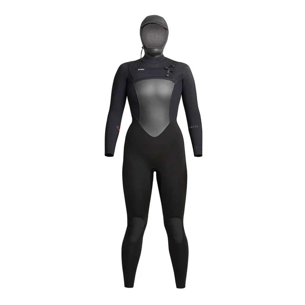 XCEL WMS INFINITI HOODED 5/4 CHEST ZIP BLACK