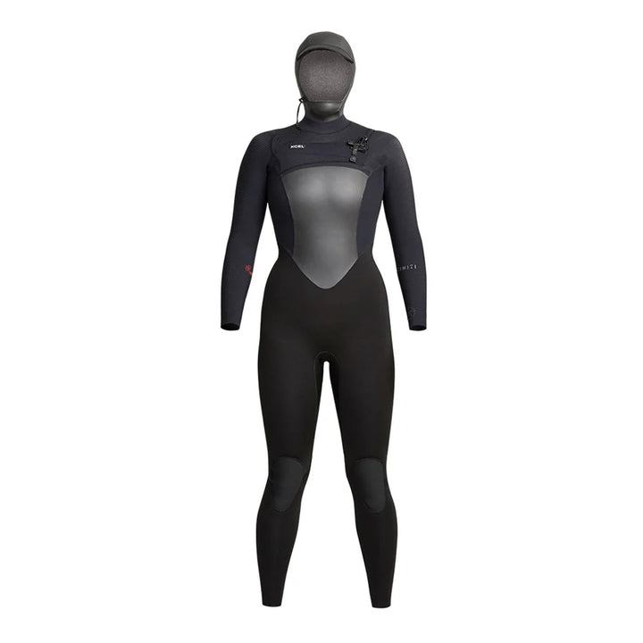 XCEL WMS INFINITI HOODED 5/4 CHEST ZIP BLACK