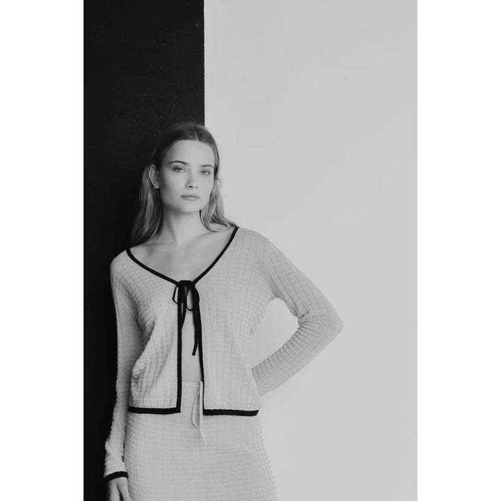 RHYTHM SEASIDE LONG SLEEVE KNIT TOP OAT