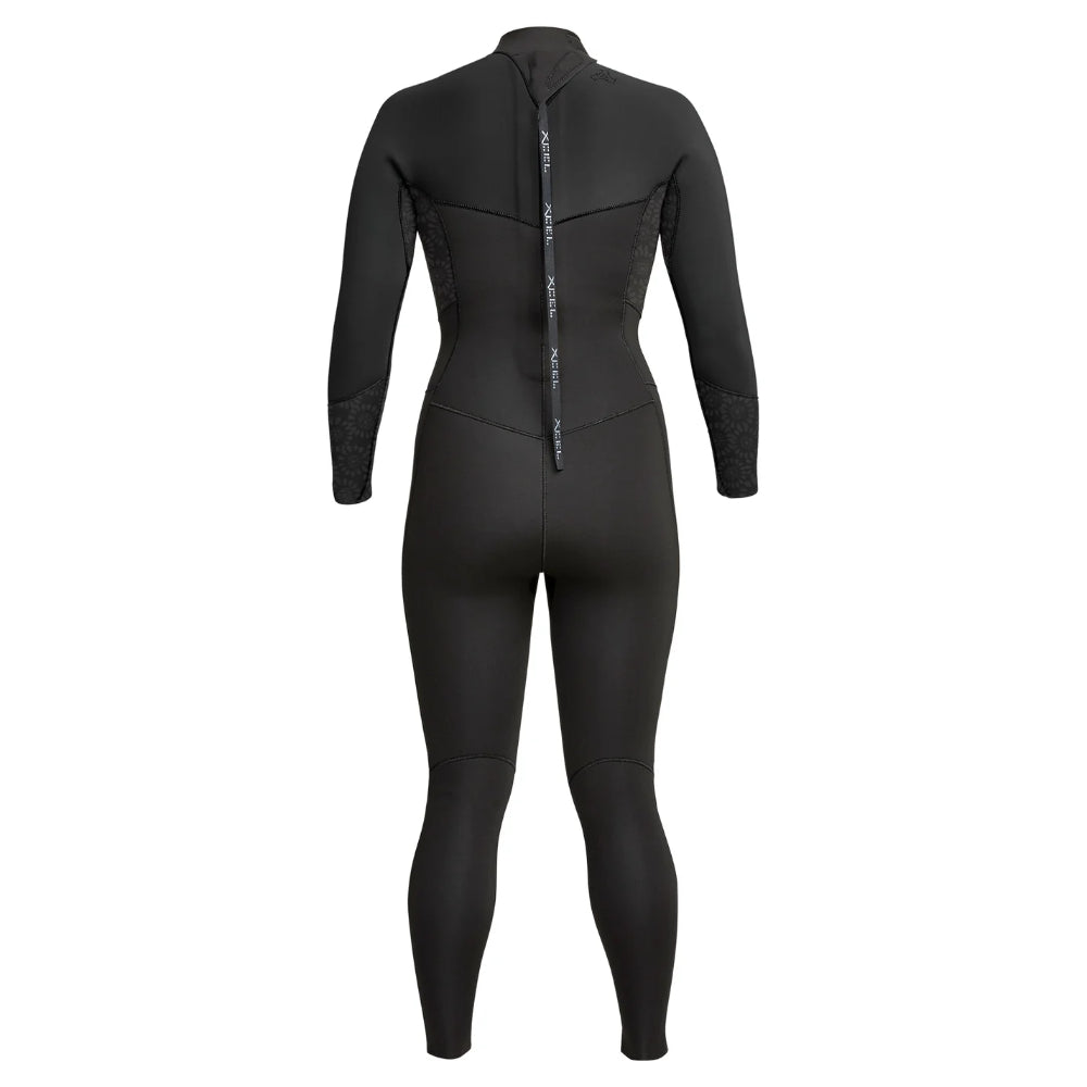 XCEL WMS AXIS 3/2 BACK ZIP BLACK/FLOWER
