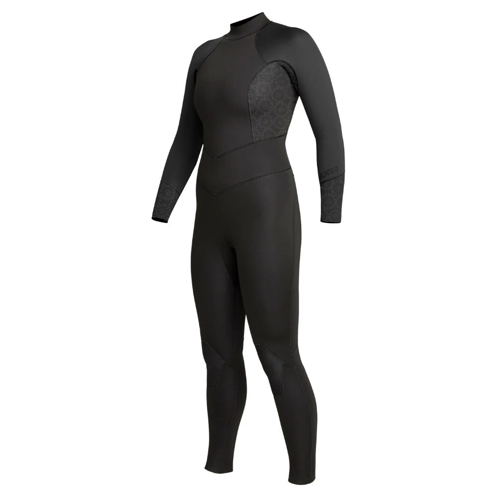 XCEL WMS AXIS 3/2 BACK ZIP BLACK/FLOWER