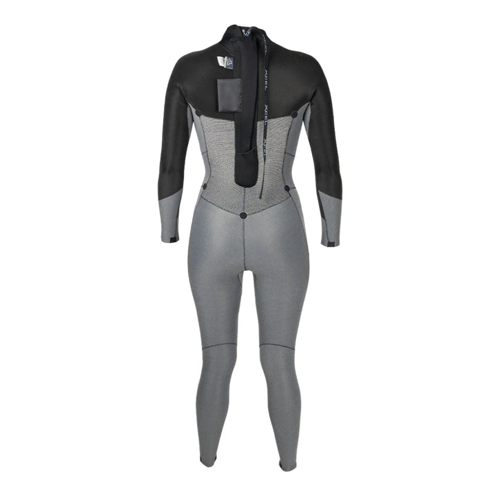 XCEL WMS AXIS 3/2 BACK ZIP BLACK/FLOWER