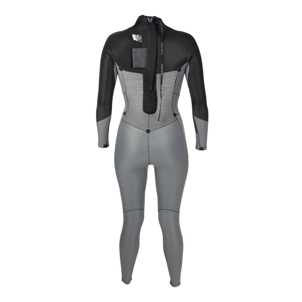 XCEL WMS AXIS 3/2 BACK ZIP BLACK/TINFOIL/MESA ROSE