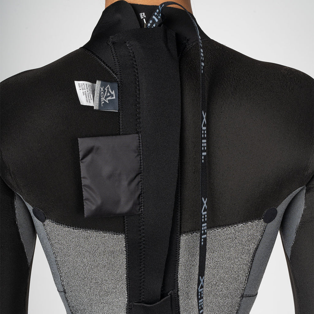 XCEL WMS AXIS 3/2 BACK ZIP BLACK/TINFOIL/MESA ROSE