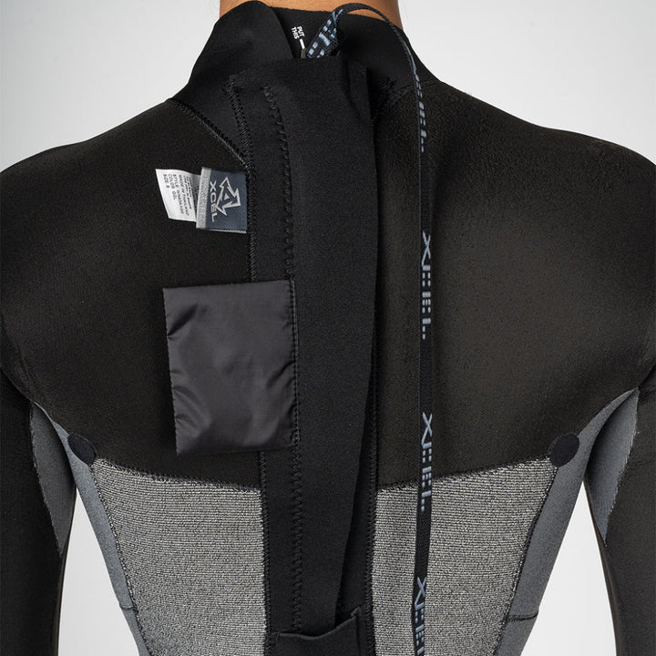 XCEL WMS AXIS 3/2 BACK ZIP BLACK/TINFOIL/MESA ROSE