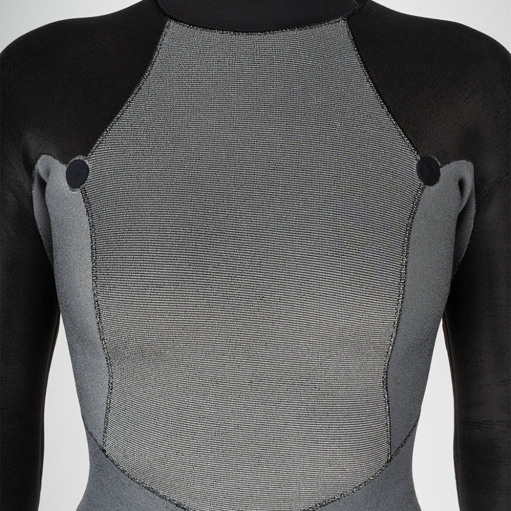 XCEL WMS AXIS 3/2 BACK ZIP BLACK/FLOWER