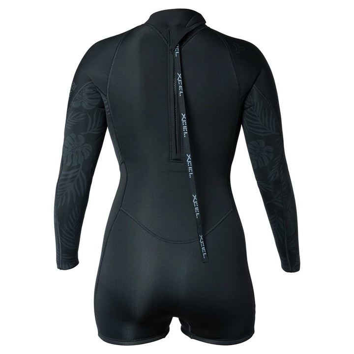 XCEL WMS AXIS 2MM L/S BACK ZIP BLACK/BLACK PALM