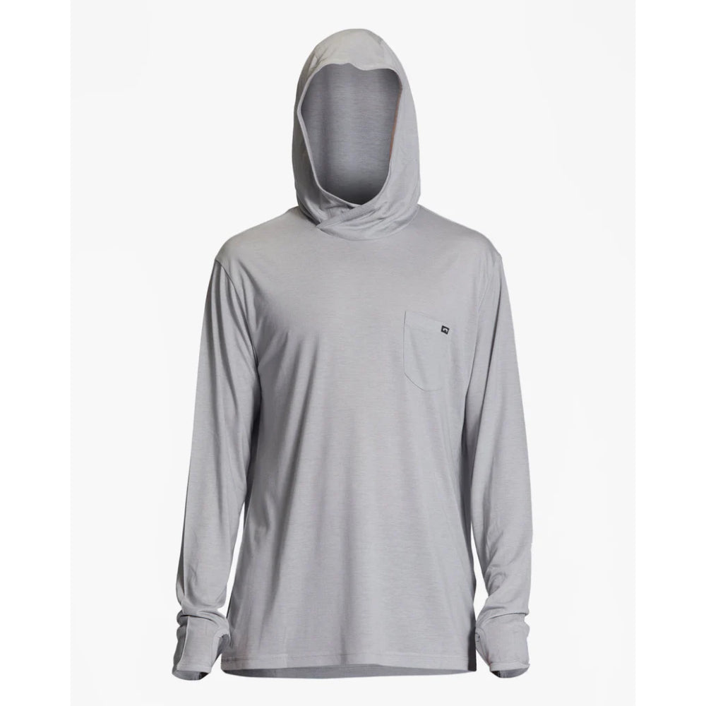 BILLABONG ECLIPSE HOODED L/S SURF T-SHIRT ALLOY