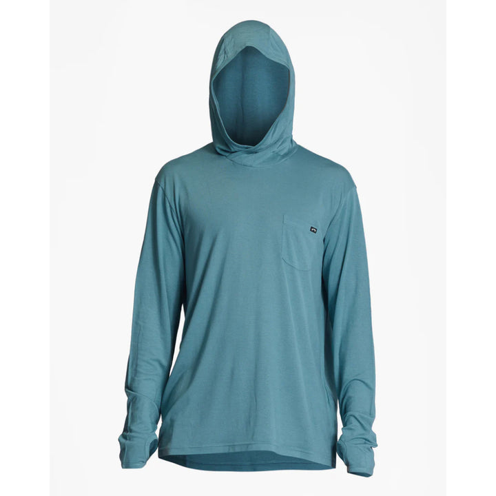 BILLABONG ECLIPSE HOODED L/S SURF T-SHIRT MARINE