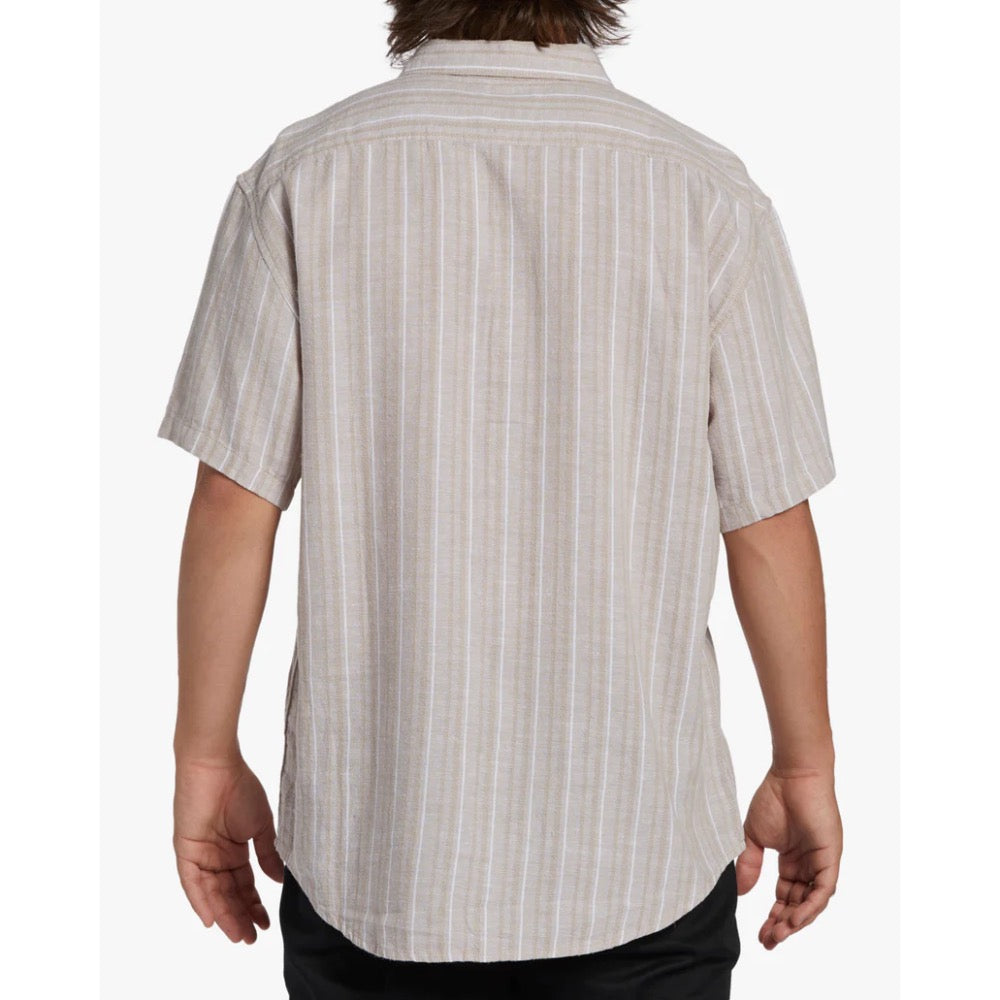 BILLABONG ALL DAY STRIPE S/S WOVEN SHIRT STONE