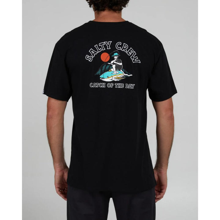 SALTY CREW CATCH OF THE DAY PREMIUM TEE BLACK