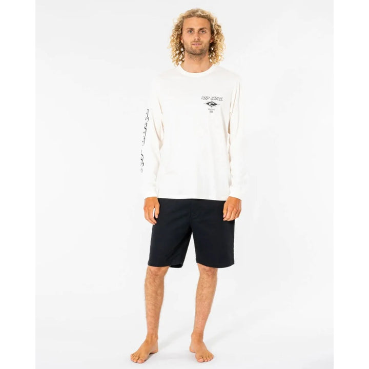 RIP CURL FADE OUT ICON LONG SLEEVE BONE