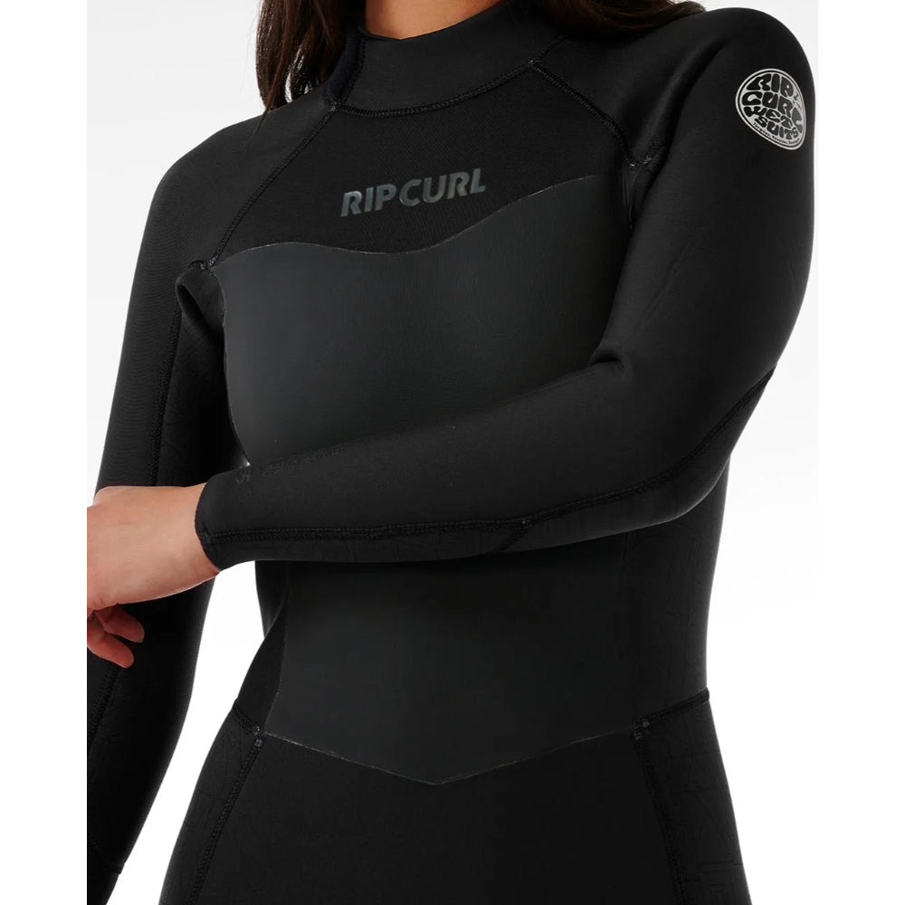 RIP CURL WMS DAWN PATROL 4/3 BACK ZIP BLACK
