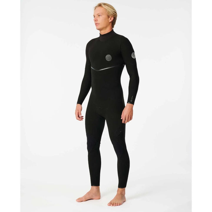 RIP CURL E-BOMB 4/3 BACK ZIP BLACK