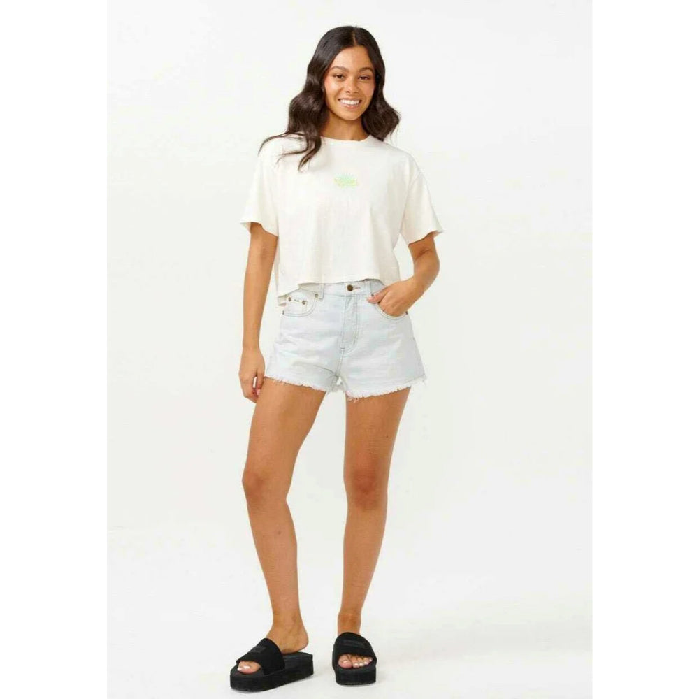 RIP CURL HYPE CROP TEE BONE