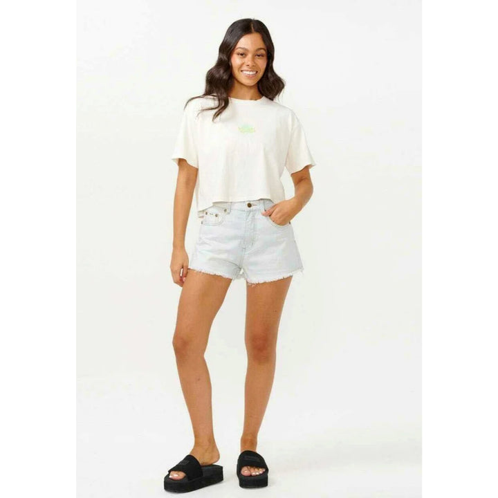 RIP CURL HYPE CROP TEE BONE