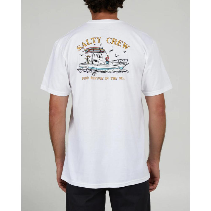 SALTY CREW FISH ON STANDARD TEE WHITE