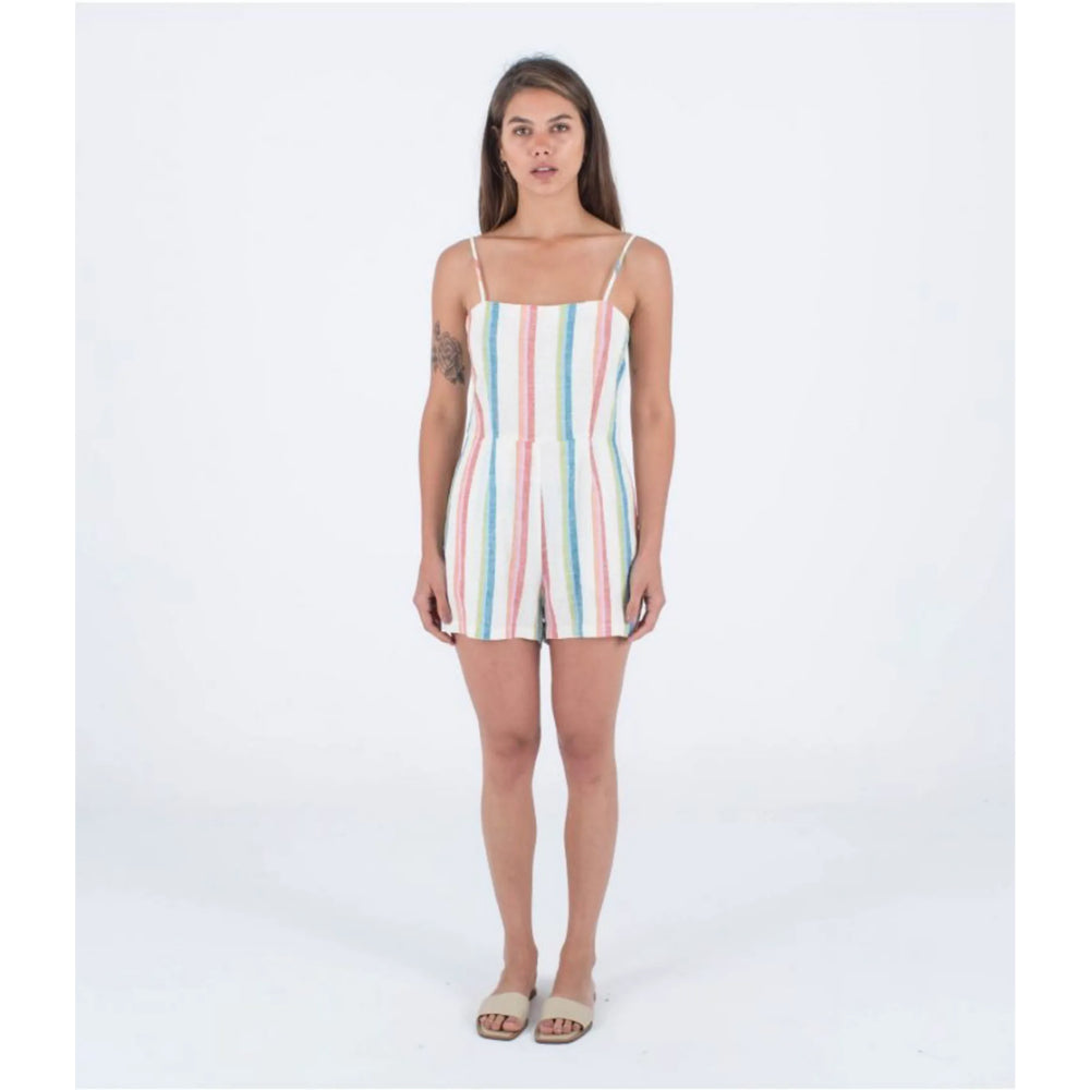 HURLEY VENICE STRIPE ROMPER STRIPE