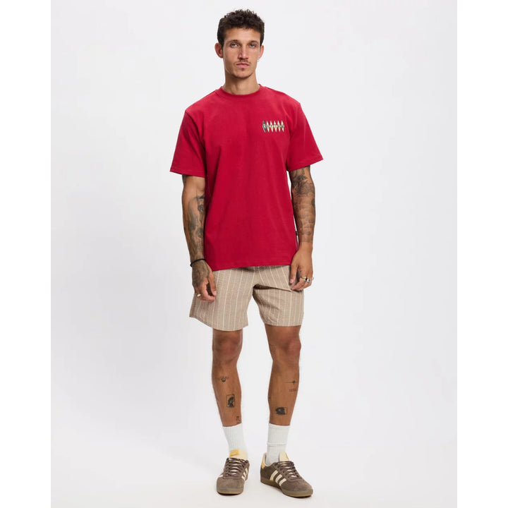 RHYTHM POOLROOM VINTAGE T-SHIRT MERLOT