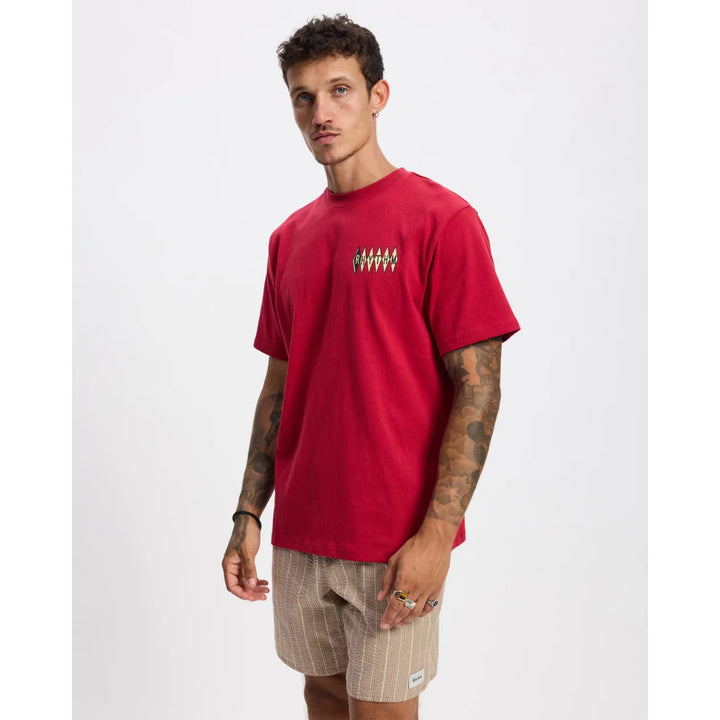 RHYTHM POOLROOM VINTAGE T-SHIRT MERLOT