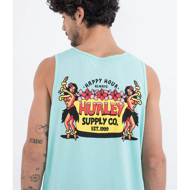 HURLEY EVERYDAY MAI TAI TANK TROPICAL MIST HEATHER