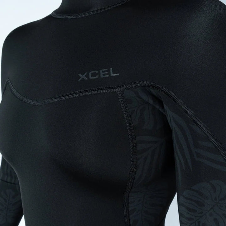 XCEL WMS AXIS 2MM L/S BACK ZIP BLACK/BLACK PALM