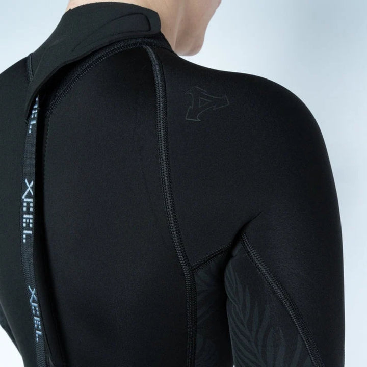 XCEL WMS AXIS 2MM L/S BACK ZIP BLACK/BLACK PALM