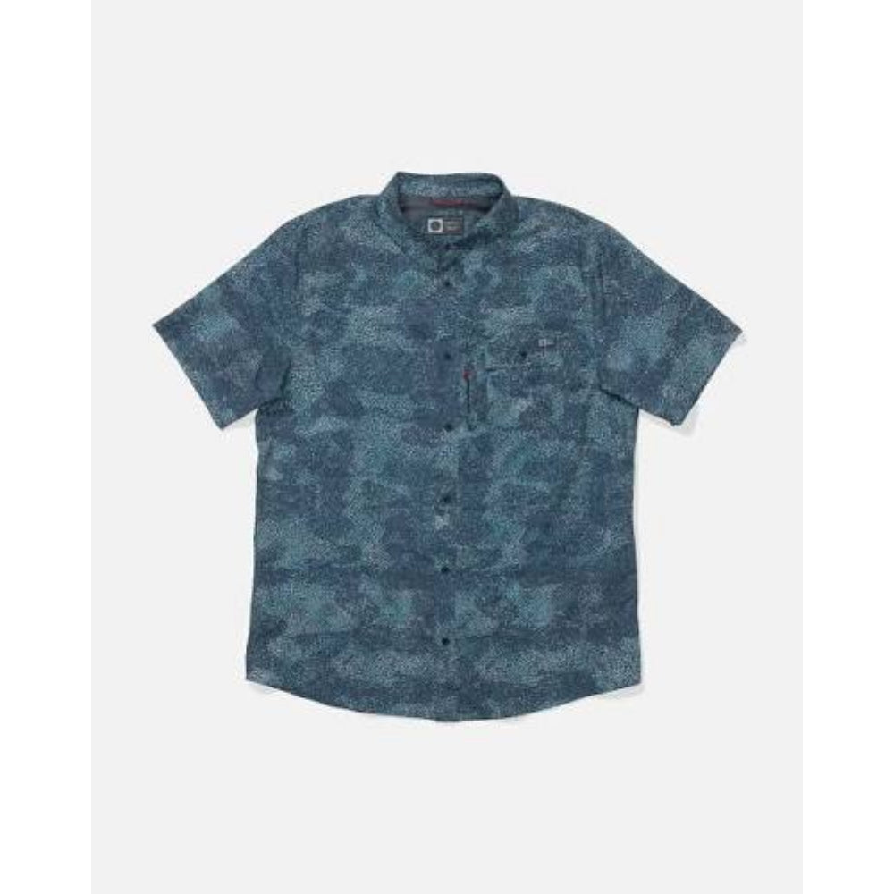SALTY CREW FLAGSHIP UV BUTTON UP DARK NAVY