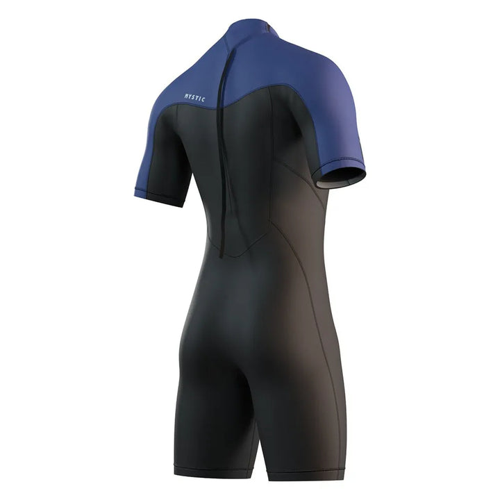 MYSTIC BRAND 3/2 BACK ZIP NIGHT BLACK/BLUE