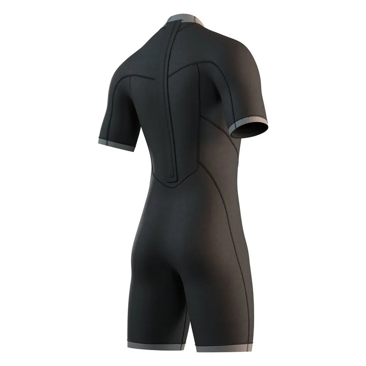 MYSTIC BRAND 3/2 BACK ZIP NIGHT BLACK