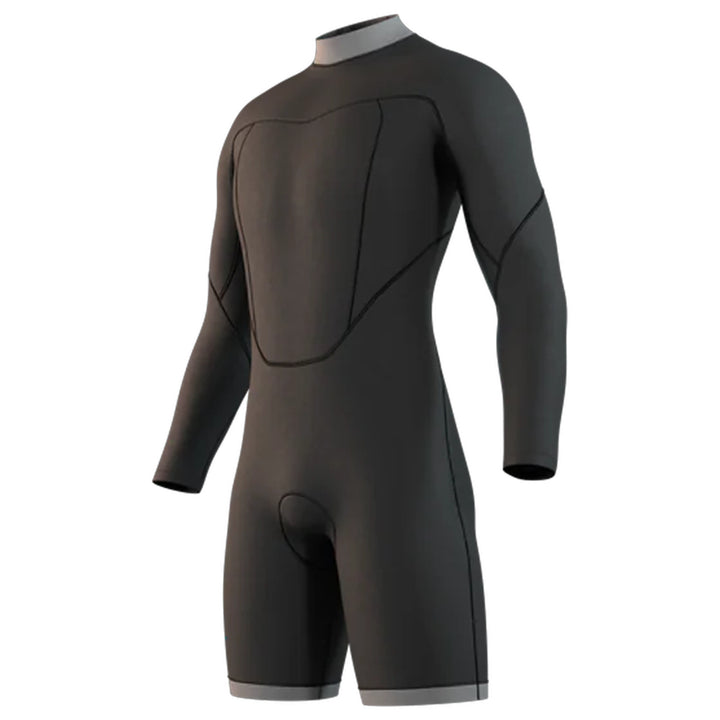 MYSTIC BRAND LONGARM 3/2 BACK ZIP BLACK
