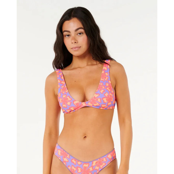 RIP CURL NEON ISLES BRALETTE TOP PURPLE