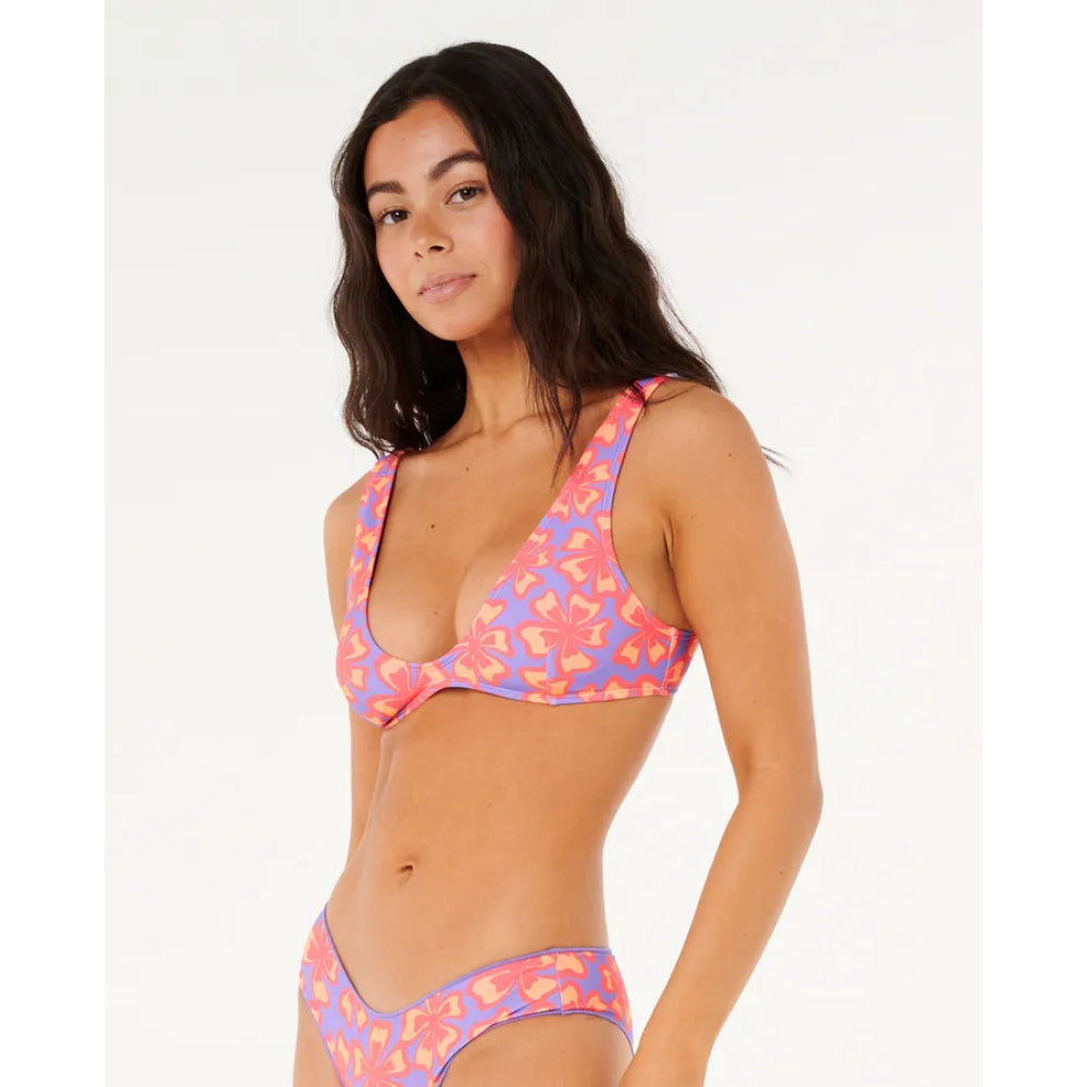 RIP CURL NEON ISLES BRALETTE TOP PURPLE