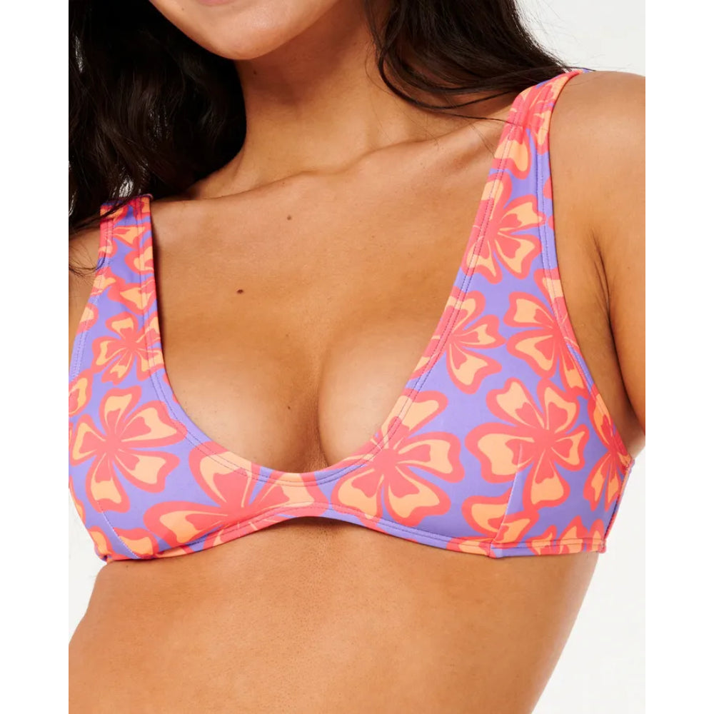 RIP CURL NEON ISLES BRALETTE TOP PURPLE