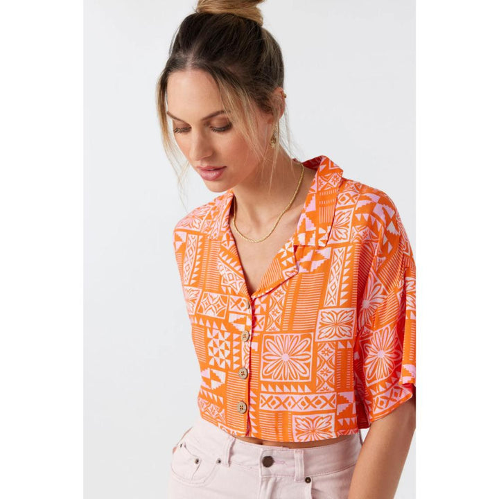 O'NEILL OPHELIA CROP WOVEN FIRECRACKER