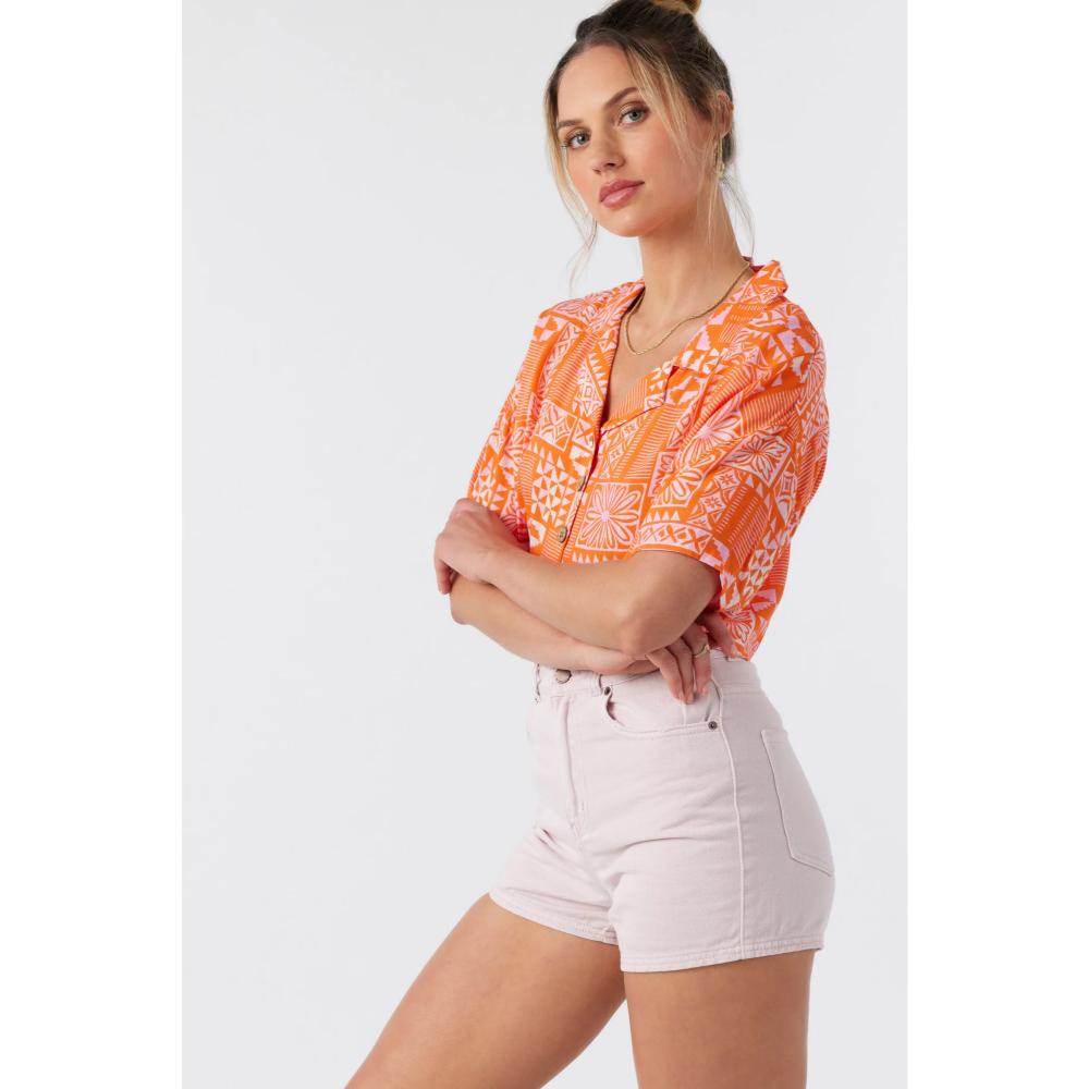 O'NEILL OPHELIA CROP WOVEN FIRECRACKER