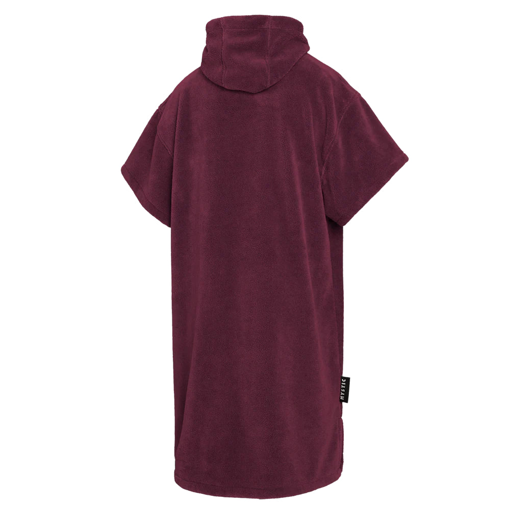 MYSTIC TEDDY PONCHO OXBLOOD RED