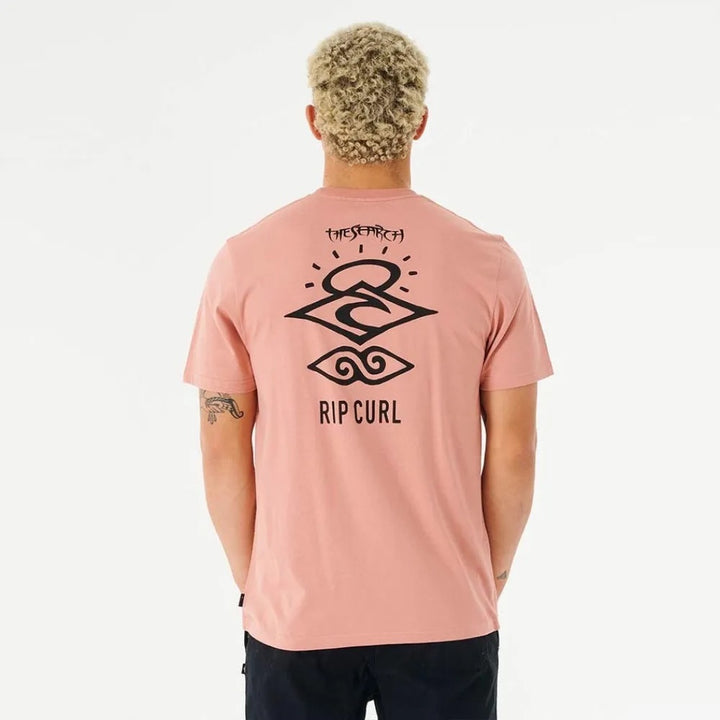 RIP CURL SEARCH ICON TEE DUSTY ROSE
