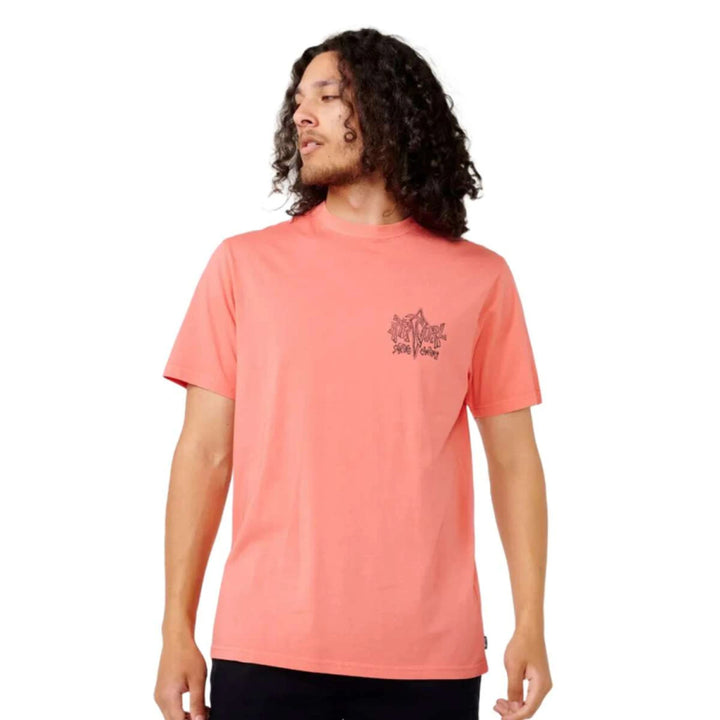 RIP CURL VOODOO TEE WASHED CORAL