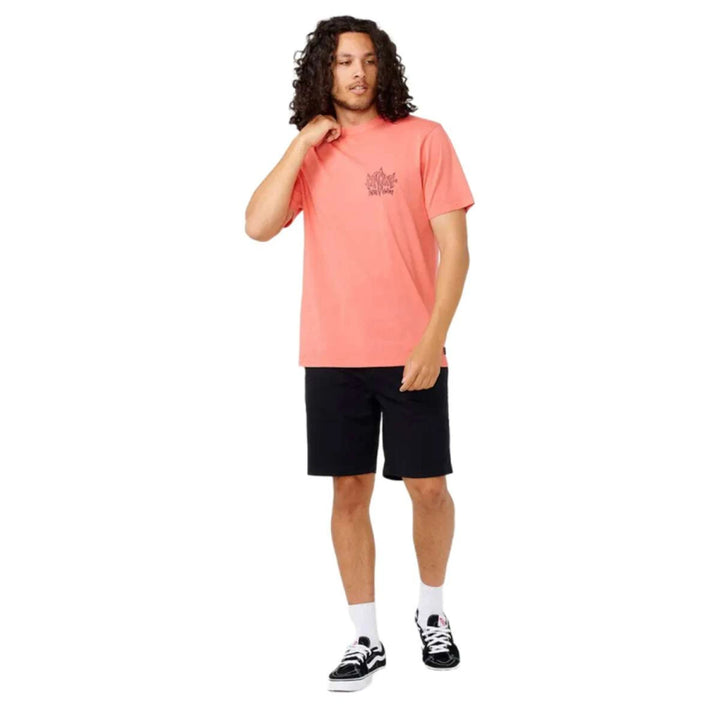 RIP CURL VOODOO TEE WASHED CORAL