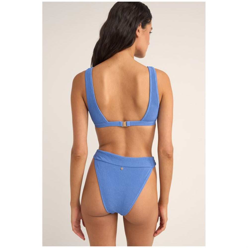 RHYTHM ISLA RIB TALL TRI TOP CORNFLOWER