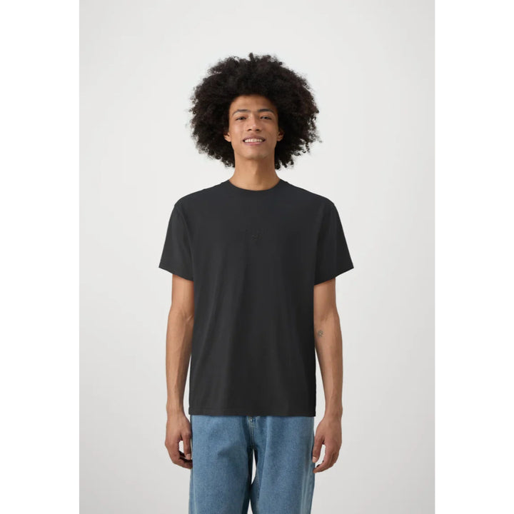 RIP CURL FADE OUT EMBROIDERED TEE BLACK