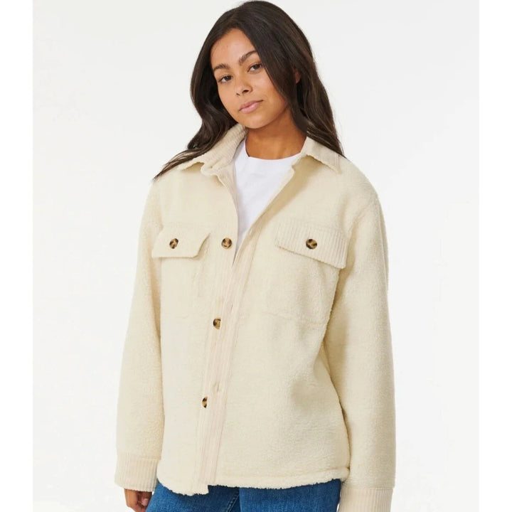 RIP CURL PACIFIC DREAMS SHERPA JACKET NATURAL