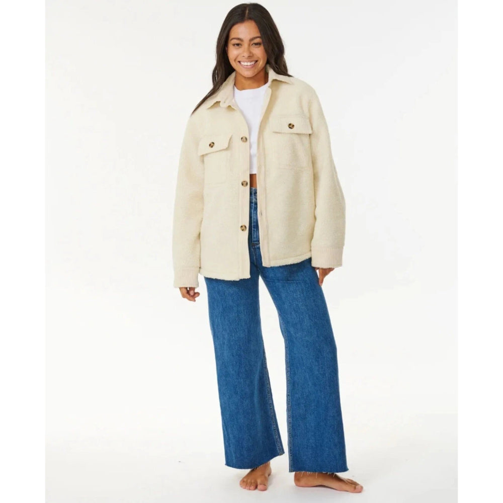 RIP CURL PACIFIC DREAMS SHERPA JACKET NATURAL